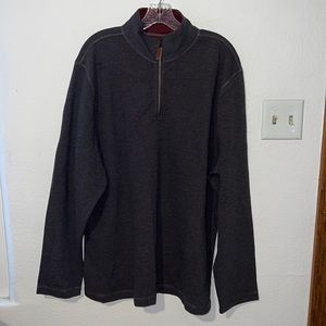 One Day Away Mens Heathered Quarter Zip Long Sleeve Pull Over Size XXL NWT